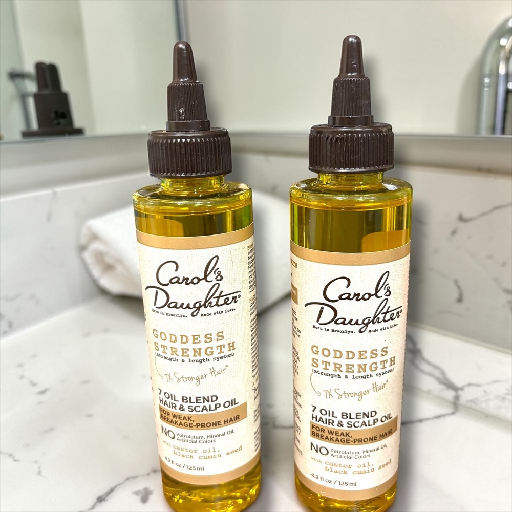 2pk Carols Daughter Goddess Strength 7 Oil Blend Hair Scalp Oil 4.2oz Castor Oil
